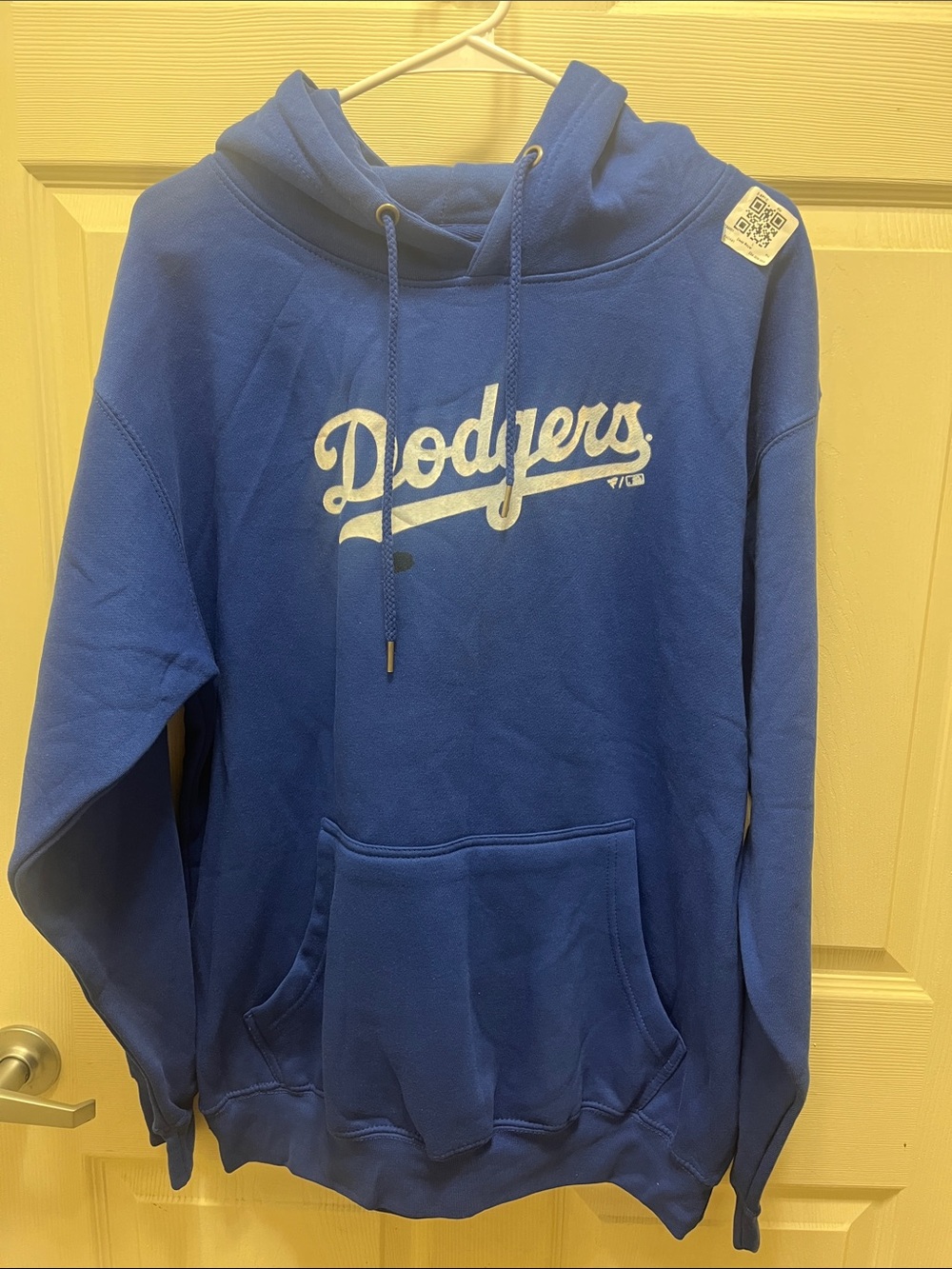 Fanatics Dodgers Blue Pullover Crewneck Hoodie L